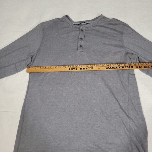 The North Face Shirt Mens Size XL Gray Outdoor Long Sleeve Tee Fall Winter Snow - Picture 9 of 14